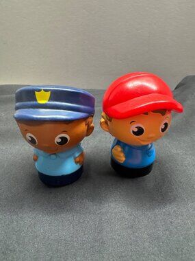 Mega Bloks Police & Fireman Figures 2.5" Tall Vintage Toy Set